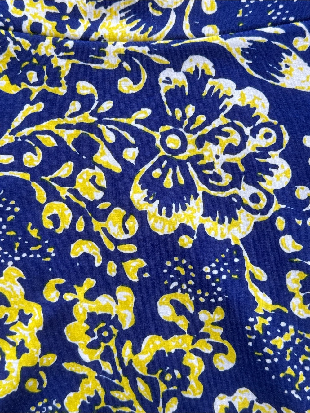 LuLaRoe Cobalt Blue & Lemon Yellow Floral Maxi Skirt/ Strapless Midi Dress-XS - Picture 7 of 7